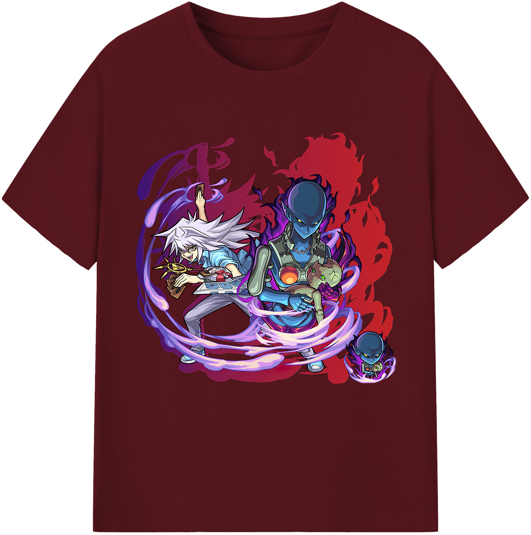 （画像用） 遊☆戯☆王 Yu-Gi-Oh! 綿100％半袖Tシャツ（フロントプリント）